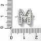 Латунные микро-паве кубические цирконии буквы соединения KK-I717-04M-P-3