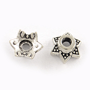 6 -petal тибетском стиле сплава крышки шарика TIBEP-R304-117AS-LF
