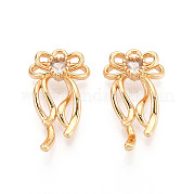 Подвески из латуни с прозрачным фианитом KK-T074-100B-G