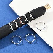 Кольца-манжеты из нержавеющей стали 304 Rhinetsone для женщин RJEW-K301-07P