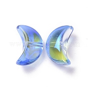 Прозрачный Electroplate стеклянные бусины GLAA-F122-01C