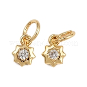 Латунные микро проложить кубического циркония подвески KK-D424-03G