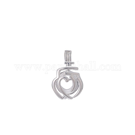 Полые латунные бусины FIND-PW0024-27B-1