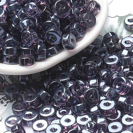 Прозрачные цвета блеск стеклянный бисер SEED-E001-T3x6mm-A05-1