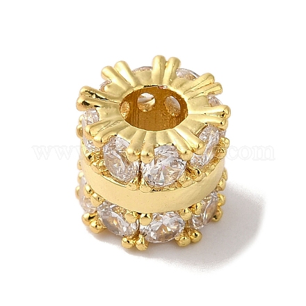 Латунные стеклянные бусины KK-B098-03G-02-1