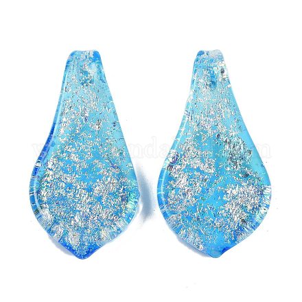 Lampwork большие кулоны FOIL-K003-01B-1