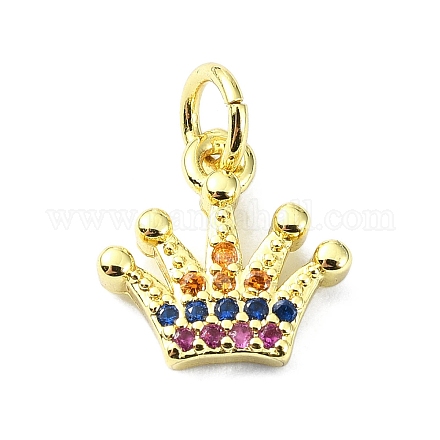 Латунные микро проложить кубического циркония подвески KK-H475-26A-01G-1