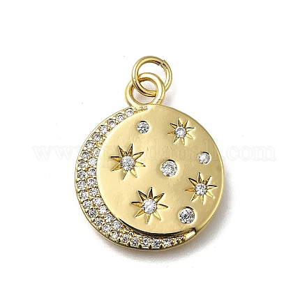 Латунные микро проложить кубического циркония подвески KK-C090-26G-1