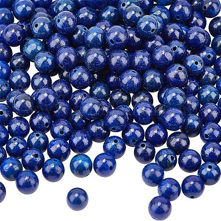 Nbeads около 180 шт. 8 мм натуральные синие бусины из лазурита G-NB0001-03-1