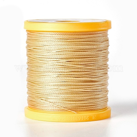 Круглый вощеный полиэфирный шнур YC-E004-0.65mm-N624-1