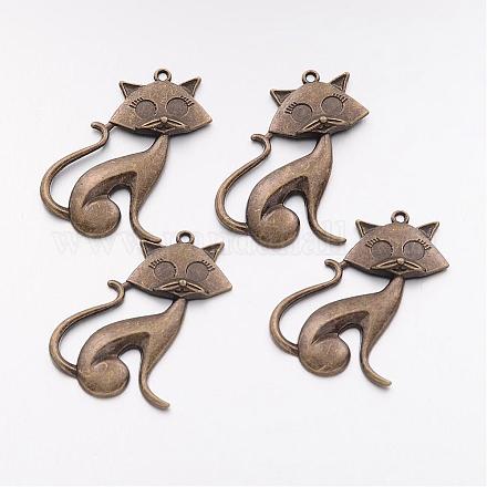 Подвески из сплава в тибетском стиле TIBEP-22758-AB-NR-1