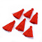 Polyester Tassel Pendant Decorations, Red, 30~35mm