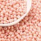 6/0 Glass Seed Beads, Opaque Colours Luster, Teardrop, PeachPuff, 4~5x4~4.5x3~4mm, Hole: 0.8~0.9mm, about 125pcs/10g