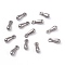 Tarnish Resistant 304 Stainless Steel Charms, Chain Extender Teardrop, Stainless Steel Color, 7.5x2.5x2.3mm, Hole: 1mm