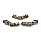 Tibetan Style Rack Plating Brass Beads, Curved Tube, Long-Lasting Plated, Antique Bronze, 26.5x5mm, Hole: 3.5mm