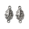 304 Stainless Steel Connector Charms, Stainless Steel Color, Non-Tarnish, Insects, 15x7x3mm, Hole: 1.4mm