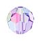Preciosa® Crystal Beads, Czech Crystal, 451 19 602 Round, 20310 200 Violet AB, 4mm, Hole: 1mm