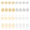 32Pcs 8 Style 304 Stainless Steel Pendants, Leaf Charm, Mixed Color, 13~20x9~11.5x1mm, Hole: 1~1.5mm, 4pcs/style