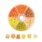 6/0 Glass Seed Beads, Silver Lined & Frosted Colors &  Opaque Colours & Ceylon, Round, Yellow, 6/0, 4mm, Hole: 1~1.5mm, 60g/box, about 600pcs/box