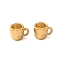 304 Stainless Steel Charms, Cup Charm, Golden, 9x12x8.5mm, Hole: 3x1.5mm