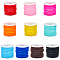 SUNNYCLUE 54.68 Yards 10 Colors Hollow Jewelry Cord Stitch Keeper Cords with Spools 2mm Colorful Synthetic Rubber Tubing Knotting Barber Rope for Jewelry Making Beading Bracelets Necklaces DIY Crafts