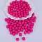 Round Silicone Focal Beads, Camellia, 15mm, Hole: 2mm