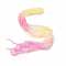 Transparent Glass Bead Strands, Segmented Multi-color Beads, Triangle, Pearl Pink, 4.5x4x3.5mm, Hole: 1mm, about 134~137pcs/strand, 13.27~13.39''(33.7~34cm)