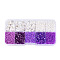 DIY 10 Style ABS & Acrylic Beads Jewelry Making Finding Kit, Heart & Barrel & Round & Flat Round & Imitation Pearl, Medium Orchid, 7~18.5x7.5x2~10.5x1.5~5mm, Hole: 0.7~1.2mm