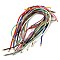 Nylon Cords Necklace Making, with Golden Brass Findings, Long-Lasting Plated, Mixed Color, 22~22.8 inch(56~58cm), Hole: 1.7mm