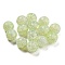 Transparent Spray Painting Crackle Glass Beads, Round, Pale Green, 10mm, Hole: 1.6mm, 200pcs/bag