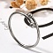 304 Stainless Steel Open Cuff Rings for Women, Stainless Steel Color, 1.2mm, Inner Diameter: 16mm
