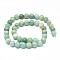 Natural Amazonite Beads Strands, Round, 10mm, Hole: 0.8mm, about 38~41pcs/strand, 15.7 inch(40cm)