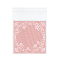 Rectangle OPP Cellophane Bags, Pink, 13.6x10.1cm, Unilateral Thickness: 0.035mm, Inner Measure: 9.9x10.1cm, about 95~100pcs/bag