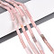 Natural Pink Opal Beads Strands, Column, 5~13x4mm, Hole: 1mm, about 29~30pcs/strand, 14.96~15.16''(38~38.5cm)
