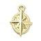 Alloy Pendants, Star Charms, Golden, 18.5x12.5x2.5mm, Hole: 1.6mm