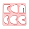 ABS Cookie Cutters, Arch, Pink, 100x100mm