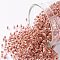 TOHO Round Seed Beads, Japanese Seed Beads, (784) Inside Color AB Crystal/Sandstone Lined, 11/0, 2.2mm, Hole: 0.8mm, about 5555pcs/50g