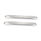 Tarnish Resistant 304 Stainless Steel Links Connectors, Bending Rectangle, Stainless Steel Color, 45x5x1mm, Hole: 1.9mm