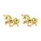 Alloy Cabochons, for DIY Hair Accessories, Unicorn, Cadmium Free & Lead Free, Golden, 7x10.5x1.5mm