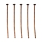 Iron Flat Head Pins, Cadmium Free & Nickel Free & Lead Free, Red Copper, 30x0.75~0.8mm, 20 Gauge, about 6730pcs/1000g, Head: 2mm