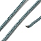 Braided Stainless Steel Cord, for DIY Craft, Textured Round, Cadet Blue, 3mm, about 32.81 Feet(10m)/Roll