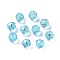 K9 Glass Imitation Austrian Crystal Beads, Faceted, Round, Sky Blue, 6mm, Hole: 1mm