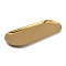 201 Stainless Steel Tray, Storage Tray, Cosmetics Jewelry Organizer, Oval, Golden, 30x12.2x0.87cm