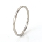 Tarnish Resistant 201 Stainless Steel Plain Band Rings, Stainless Steel Color, US Size 7 1/4(17.5mm), 1.5mm