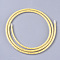 Eco-Friendly PVC Synthetic Rubber Cord, with Paillette/Sequins Inside, Yellow, 6mm, about 0.98~1.31 yards(0.9~1.2m)/strand