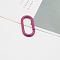 Alloy Spring Rings Clasps, Old Rose, 50x25mm