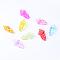 Transparent Acrylic Pendants, Grape, Mixed Color, 44x26x16mm, Hole: 2.5mm, about 114pcs/500g