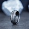 Viking Style Retro 304 Stainless Steel Finger Rings, Antique Silver, US Size 11(20.6mm)