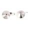 Tarnish Resistant 304 Stainless Steel Leverback Earring Settings, with Bumpy Pattern, Cone, Stainless Steel Color, 20.5x13x12.5mm, Pin: 1mm