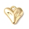 Brass Pendants, Cadmium Free & Nickel Free & Lead Free, Heart, Real 18K Gold Plated, 25x25x7mm, Hole: 4mm
